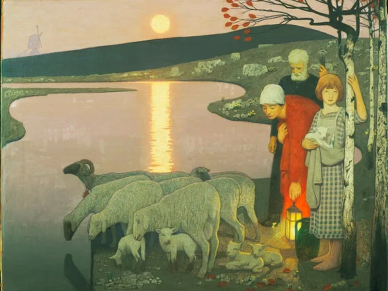 1862-Frederic Cayley Robinson - Pastorale